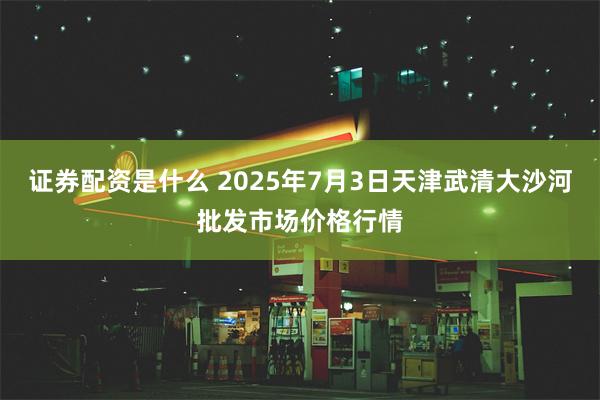 证券配资是什么 2025年7月3日天津武清大沙河批发市场价格行情